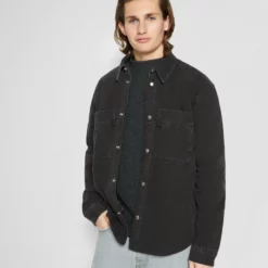 The Kooples SHIRT - Giacca Da Mezza Stagione - Black Washed, Uomo