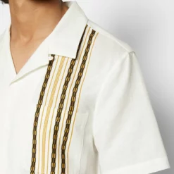 The Kooples CHEMISE - Camicia - White/yellow, Uomo -Vendite The Kooples 3b29d82c16234a289b39418403f7b54f