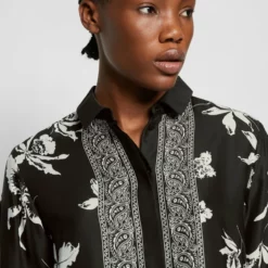 The Kooples CHEMISE IMPRIMEE MANCHES LONGUES - Camicia - Black/white, Donna 15 The Kooples CHEMISE IMPRIMEE MANCHES LONGUES - Camicia - Black/white, Donna -Vendite The Kooples 3b9721b3776b41519e3eda059d2d0382