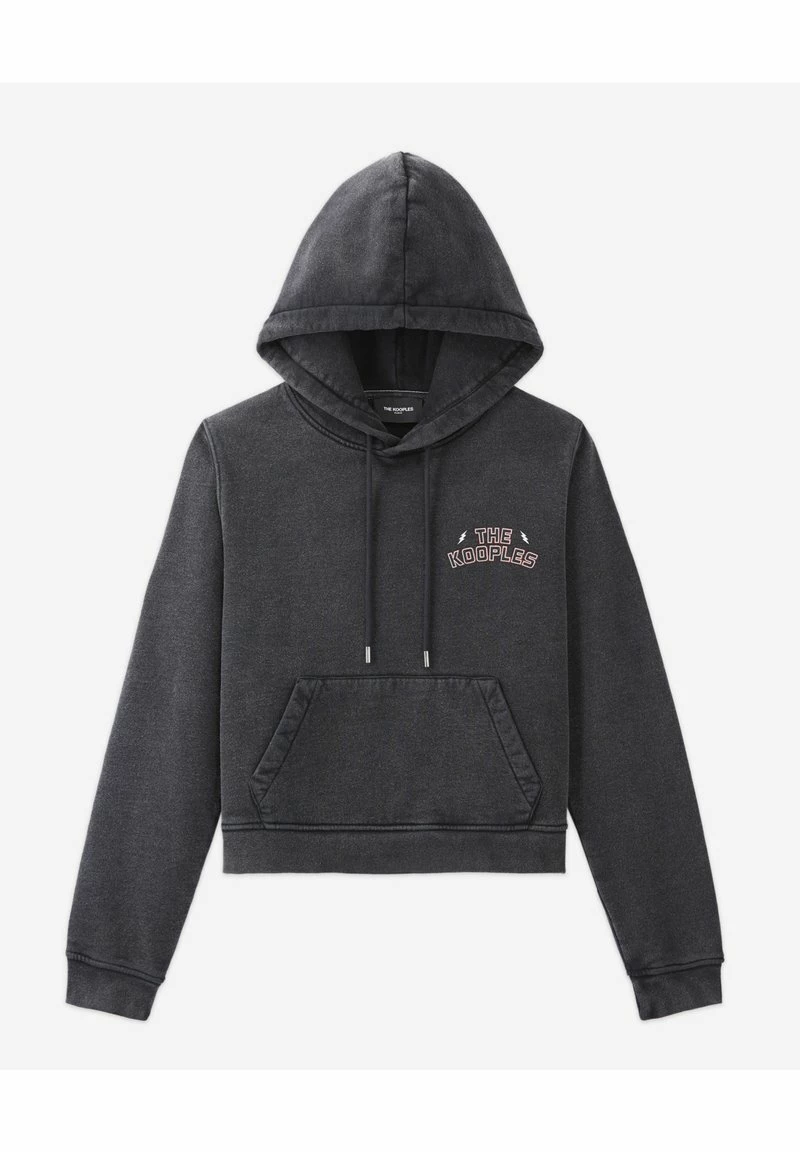 The Kooples Felpa Con Cappuccio - Black Washed, Donna 8 The Kooples Felpa Con Cappuccio - Black Washed, Donna - immagine 6