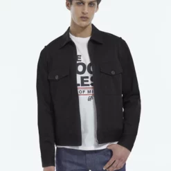 The Kooples BANDANA - Giacca Leggera - Black, Uomo