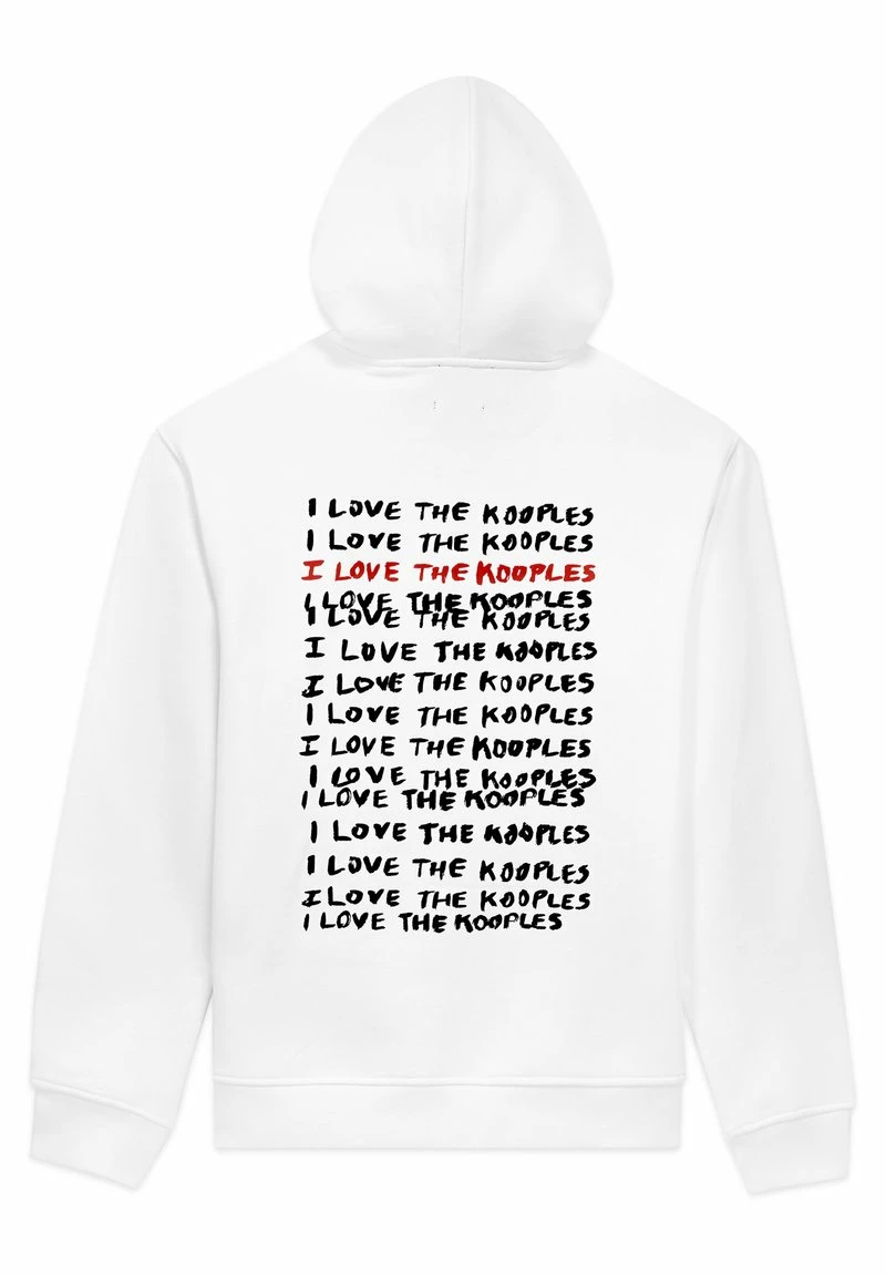 The Kooples Felpa Con Cappuccio - White, Uomo 9 The Kooples Felpa Con Cappuccio - White, Uomo - immagine 7