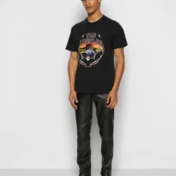The Kooples T-shirt Con Stampa - Black Washed, Uomo -Vendite The Kooples 4117088a41744193a24a2675cd67bf14