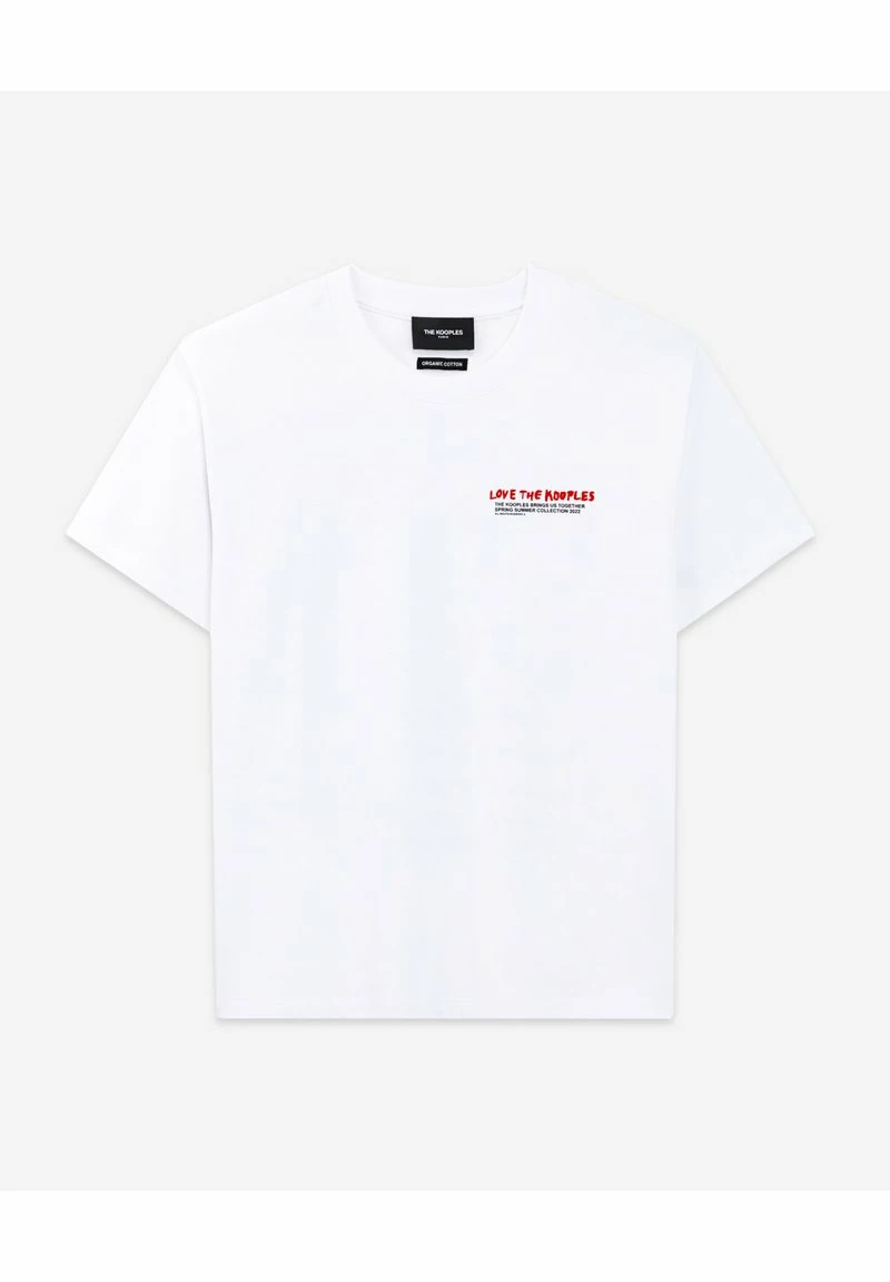 The Kooples Donna LOVE MANCHES COU - T-shirt Con Stampa - White 8 The Kooples Donna LOVE MANCHES COU - T-shirt Con Stampa - White - immagine 6