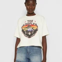 The Kooples Donna MANCHES COURTES - T-shirt Con Stampa - Ecru -Vendite The Kooples 474afa5e17764b9a9124f14abdb6d95f