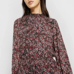 The Kooples ROBE COL ET MANCHES SMOCKESEN IMPRIME FLOWERS - Vestito Elegante - Black/red, Donna 14 The Kooples ROBE COL ET MANCHES SMOCKESEN IMPRIME FLOWERS - Vestito Elegante - Black/red, Donna -Vendite The Kooples 4815e66f7dc4424dbde2507b5ec38503
