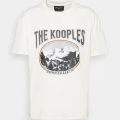 The Kooples T-shirt Con Stampa - Ecru, Donna -Vendite The Kooples 48689a64cfae4f539fa7859972647b6f