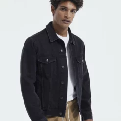 The Kooples Giacca Di Jeans - Black Washed, Uomo