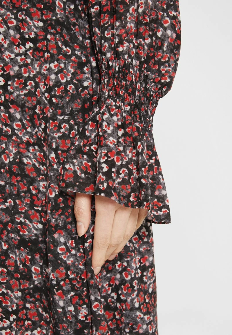 The Kooples ROBE COL ET MANCHES SMOCKESEN IMPRIME FLOWERS - Vestito Elegante - Black/red, Donna 9 The Kooples ROBE COL ET MANCHES SMOCKESEN IMPRIME FLOWERS - Vestito Elegante - Black/red, Donna - immagine 7