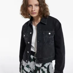 The Kooples Giacca Di Jeans - Black Washed, Donna