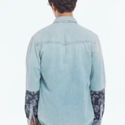 The Kooples Camicia - Blue Washed, Uomo -Vendite The Kooples 4c6c1ab286564021ae7c11a8db8c102b