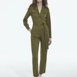 The Kooples Donna CEINTURÉE - Tuta Jumpsuit - Kaki