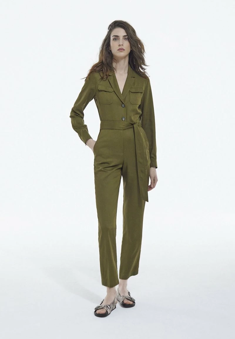 The Kooples Donna CEINTURÉE - Tuta Jumpsuit - Kaki 3 The Kooples Donna CEINTURÉE - Tuta Jumpsuit - Kaki