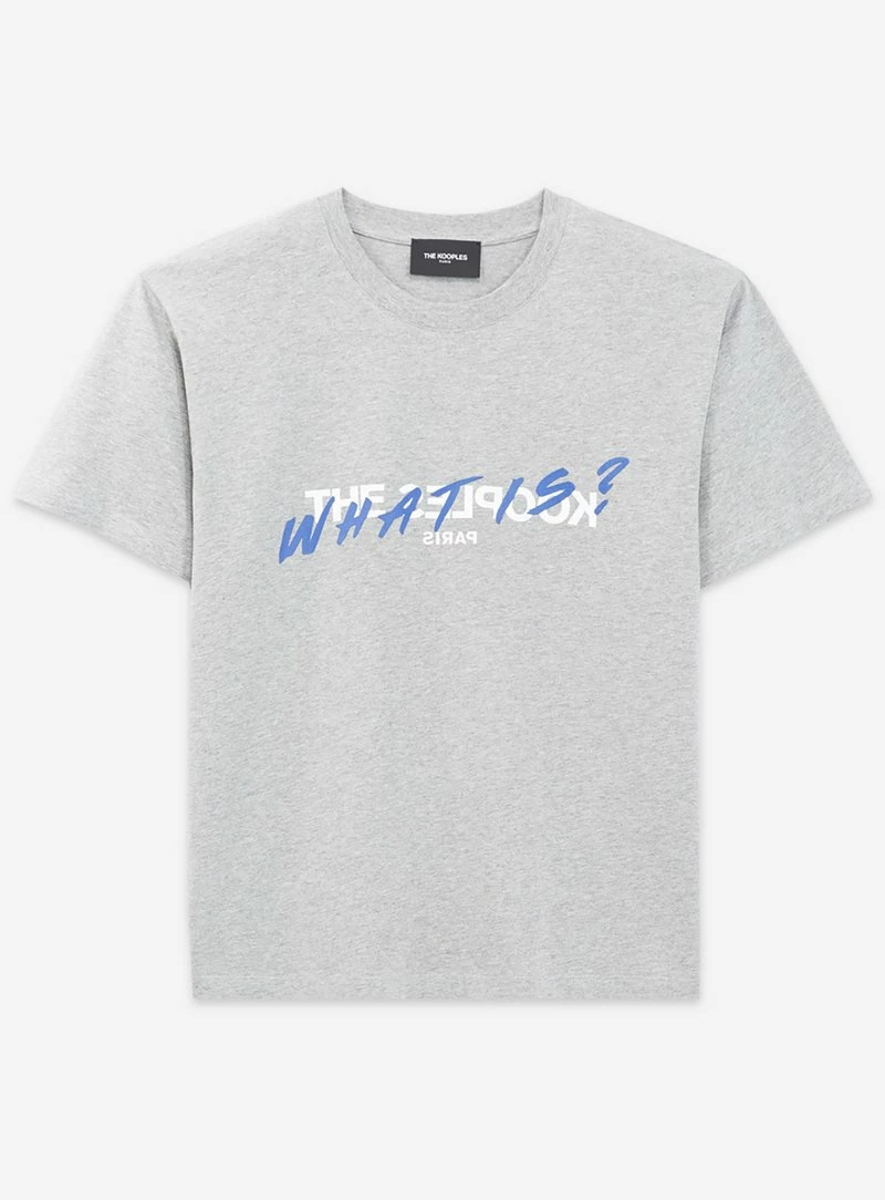 The Kooples WHAT IS T MANCHE - T-shirt Con Stampa - Grey Melange, Donna 8 The Kooples WHAT IS T MANCHE - T-shirt Con Stampa - Grey Melange, Donna - immagine 6