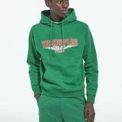 The Kooples Uomo Felpa Con Cappuccio - Green