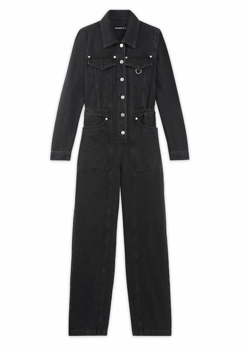 The Kooples BOUTONNÉE - Tuta Jumpsuit - Black Washed, Donna 6 The Kooples BOUTONNÉE - Tuta Jumpsuit - Black Washed, Donna - immagine 4