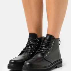 The Kooples SHOES - Stivaletti Stringati - Black, Donna