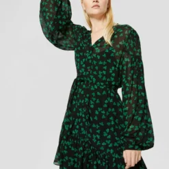 The Kooples ROBE - Vestito Estivo - Black / Green, Donna 13 The Kooples ROBE - Vestito Estivo - Black / Green, Donna -Vendite The Kooples 55b9accca0304df984384ac06f0d698b