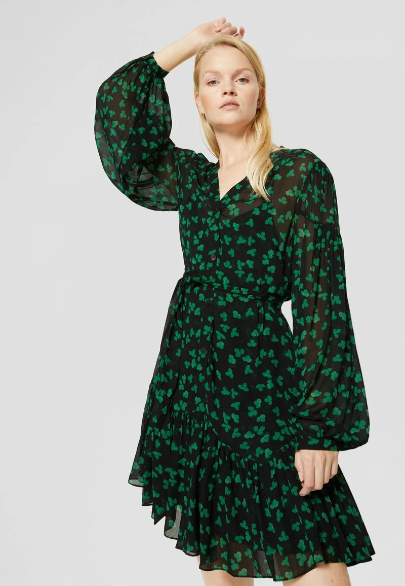 The Kooples ROBE - Vestito Estivo - Black / Green, Donna 7 The Kooples ROBE - Vestito Estivo - Black / Green, Donna - immagine 5