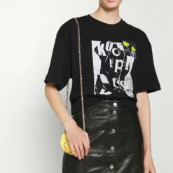 The Kooples T-shirt Con Stampa - Black, Donna -Vendite The Kooples 568b9cd7d695423da96b98b981e63b68