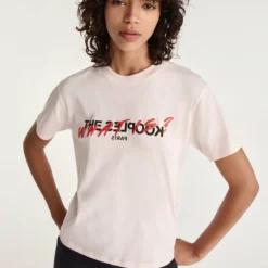 The Kooples MANCHES COURTES TOUR DATES - T-shirt Con Stampa - Pink, Donna