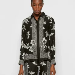 The Kooples CHEMISE IMPRIMEE MANCHES LONGUES - Camicia - Black/white, Donna 11 The Kooples CHEMISE IMPRIMEE MANCHES LONGUES - Camicia - Black/white, Donna -Vendite The Kooples 5bdcd060ada04046ada7fb1ec7bcf806