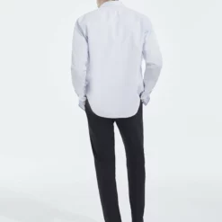 The Kooples RAYURES - Camicia Elegante - White / Sky Blue, Uomo -Vendite The Kooples 5be985dcc3e54a4094966a75647f791b