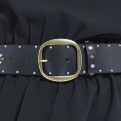 The Kooples LISSE TAILLE HAUTE - Cintura - Black, Donna -Vendite The Kooples 5f40fdb47b124db2aec51ecd6b6ac28a