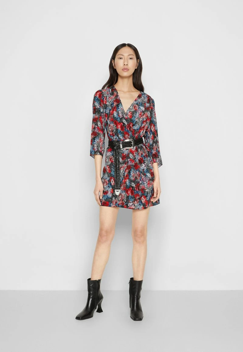 The Kooples ROBE COURTE DRAPEEEN IMPRIME FLOWERS - Vestito Elegante - Red, Donna 7 The Kooples ROBE COURTE DRAPEEEN IMPRIME FLOWERS - Vestito Elegante - Red, Donna - immagine 5