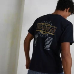 The Kooples T-shirt Con Stampa - Black Washed, Uomo