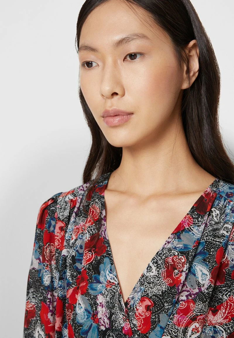 The Kooples ROBE COURTE DRAPEEEN IMPRIME FLOWERS - Vestito Elegante - Red, Donna 9 The Kooples ROBE COURTE DRAPEEEN IMPRIME FLOWERS - Vestito Elegante - Red, Donna - immagine 7