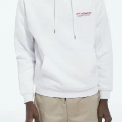 The Kooples Felpa Con Cappuccio - White, Uomo