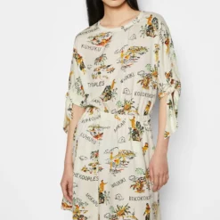 The Kooples ROBE MANCHES MI LONGUES COURTE - Vestito Estivo - White, Donna -Vendite The Kooples 643adb74ed07436dae00f31e945f537b