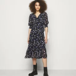 The Kooples DRESS - Vestito Estivo - Black/purple, Donna -Vendite The Kooples 64463f1369af45dd8afd7ea90db28568