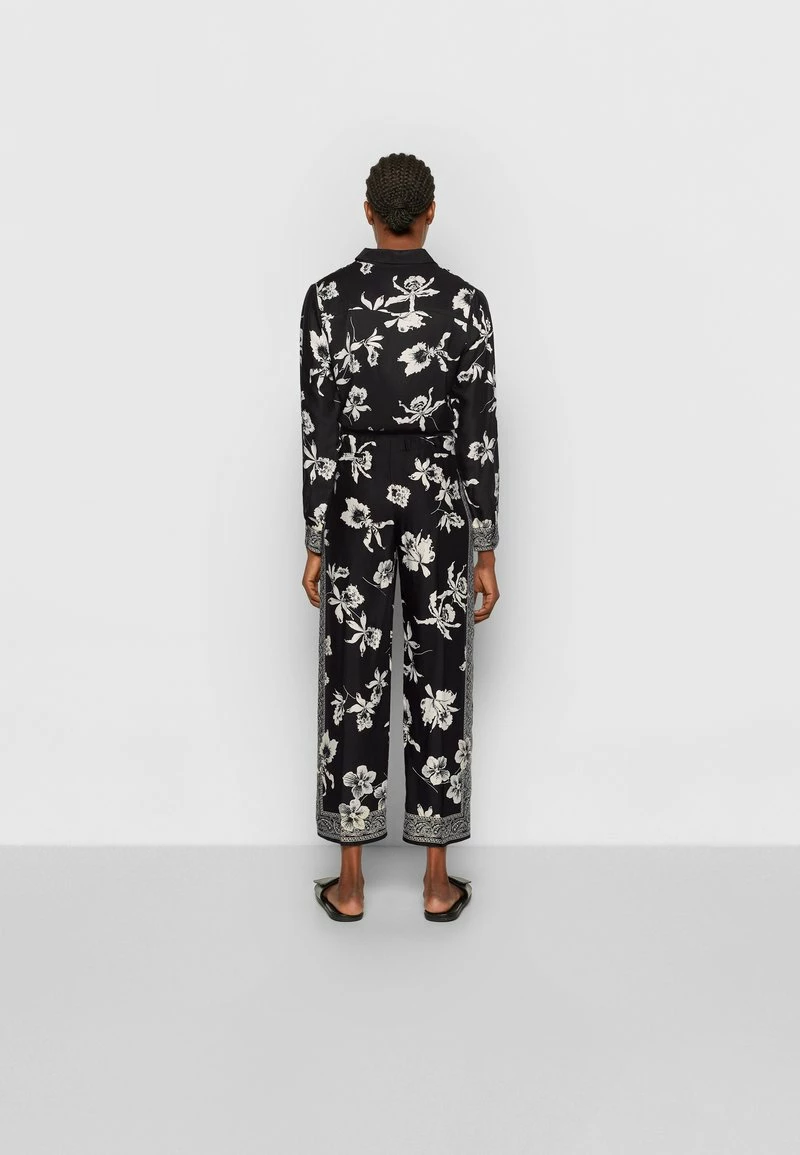 The Kooples PANTALON TAILLE ELASTIQUE - Pantaloni - Black/white, Donna 6 The Kooples PANTALON TAILLE ELASTIQUE - Pantaloni - Black/white, Donna - immagine 4