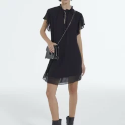 The Kooples Donna Vestito Estivo - Black -Vendite The Kooples 6675f0058cad45a5b589ec8c402b0d85