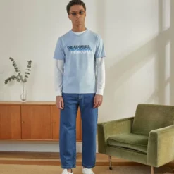 The Kooples T-shirt Con Stampa - Blue, Uomo