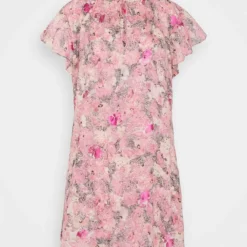 The Kooples ROBE LONGUE MANCHES COURTES LACEEN FLOWERS - Vestito Elegante - Pink, Donna -Vendite The Kooples 693b8476d2274e20a0ea7e2319b75b82