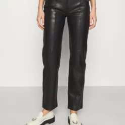 The Kooples PANTS - Pantaloni Di Pelle - Black, Donna -Vendite The Kooples 6b07ab505dfc4086922396e07f61189b