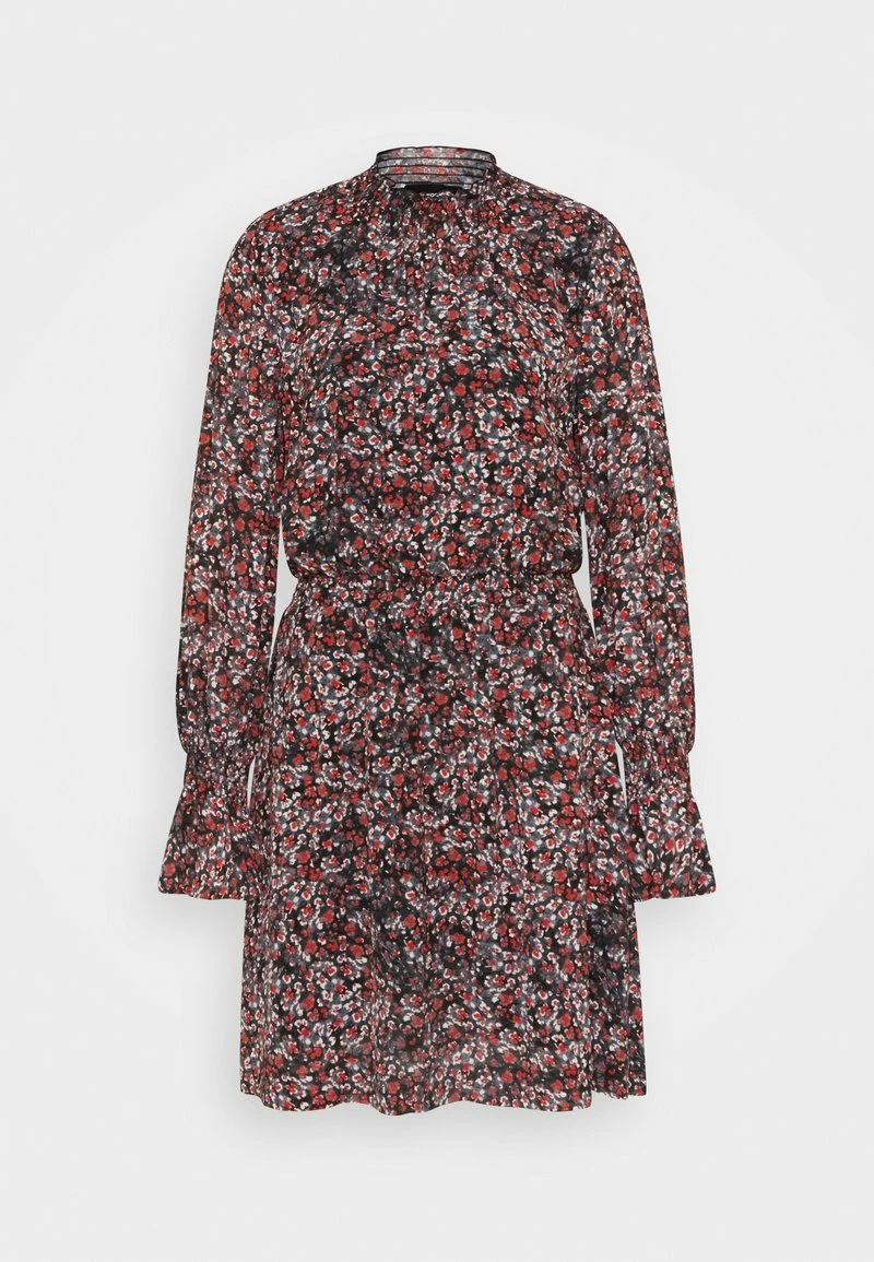 The Kooples ROBE COL ET MANCHES SMOCKESEN IMPRIME FLOWERS - Vestito Elegante - Black/red, Donna 4 The Kooples ROBE COL ET MANCHES SMOCKESEN IMPRIME FLOWERS - Vestito Elegante - Black/red, Donna - immagine 2
