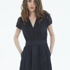 The Kooples Donna Vestito Estivo - Black