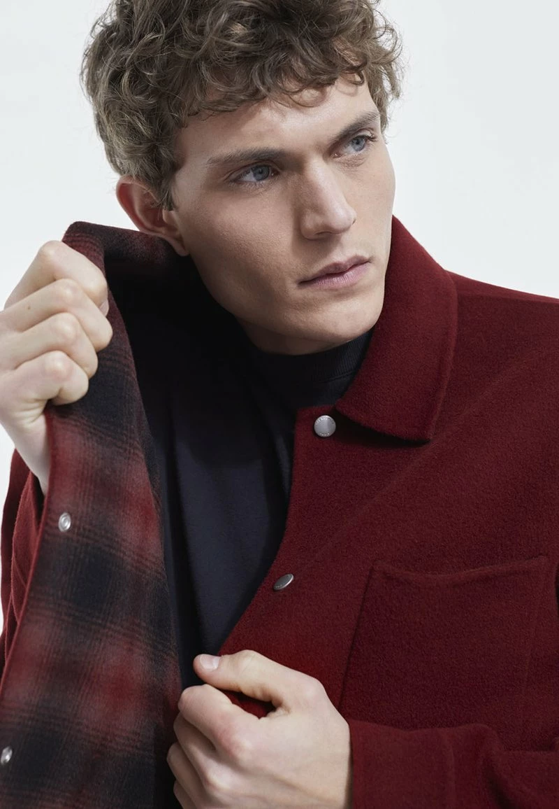 The Kooples Uomo Giacca Da Mezza Stagione - Burgundy 6 The Kooples Uomo Giacca Da Mezza Stagione - Burgundy - immagine 4