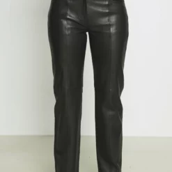 The Kooples PANTS - Pantaloni Di Pelle - Black, Donna -Vendite The Kooples 73f86a7851ea4b9191a345734cd9be94