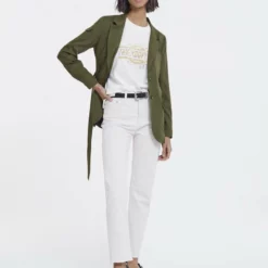 The Kooples Donna Cappotto Corto - Kaki -Vendite The Kooples 7447676846494126b58a482b7f5ef30b