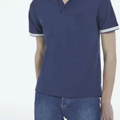 The Kooples À COL CONTRASTÉ - Polo - Navy, Uomo