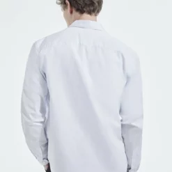 The Kooples RAYURES - Camicia Elegante - White / Sky Blue, Uomo -Vendite The Kooples 74f189c29cba40c08f57b493b27a9742