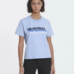 The Kooples T-shirt Con Stampa - Blue, Donna
