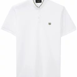 The Kooples Uomo OFFICIER - Polo - White Green -Vendite The Kooples 799f8a464d53462a91577df0d9425db2