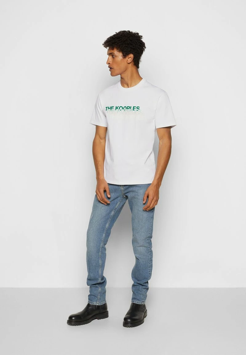 The Kooples Uomo T-shirt Con Stampa - White 7 The Kooples Uomo T-shirt Con Stampa - White - immagine 5