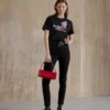 The Kooples MANCHES COURTES NEON - T-shirt Con Stampa - Black, Donna -Vendite The Kooples 7bcdeb2ce1fb4dda8cb6f33f1f4514ce